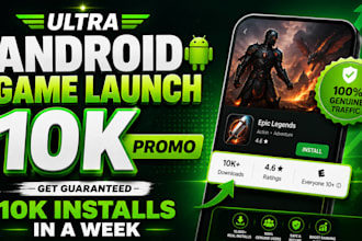 launch your android game with 10k installs