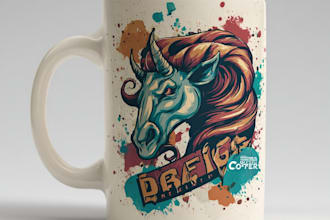 make brilliant mug, tumbler design