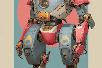 3d model the robot and mecha