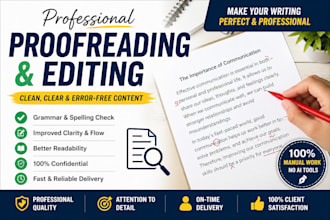 professionally proofread and edit any text fast and accurately