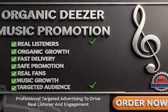 do organic deezer music promotion deezer playlist promotion deezer streams