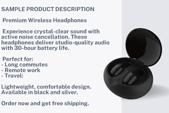 write SEO product descriptions that convert sales