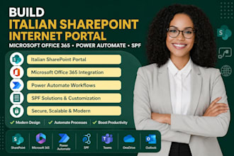 build italian sharepoint intranet portal microsoft office 365 power automate spf
