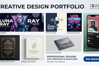 create premium spotify artist banners and playlist cover designs
