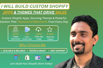 build custom shopify apps and themes that drive sales