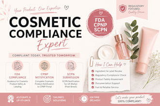 register your cosmetic products on cpnp, fda, mocra, scpn for all your products