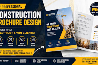 design construction brochure that converts clients