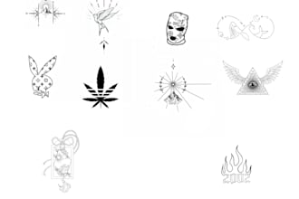 mini tattoo flash and medium
