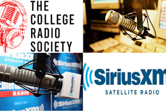 play and advertise your music on college radio and siriusxm radio stations