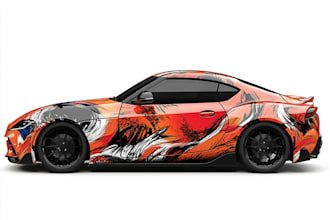 design branding car wrap, vehicle wrap, truck wrap