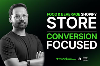 design and develop a food and beverage shopify store website