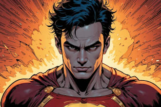do comics book pages, storyboards, illustrations