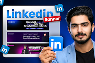 design premium linkedin banner