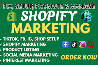 setup tiktok shop facebook shop instagram shop meta ads shopify marketing sales