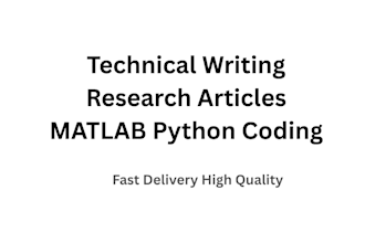 technical writing and research articles