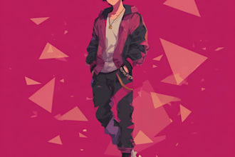draw anime art for you