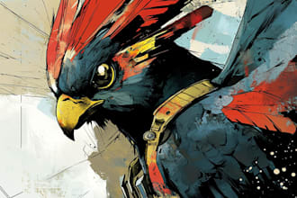 comic book illustration with comic book illustrator