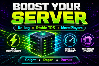 optimize your spigot paper purpur server for max performance