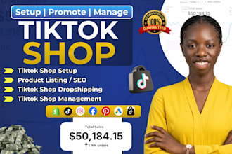 be your tiktok shop manager, setup USA tik tok shop and your tiktok shop expert