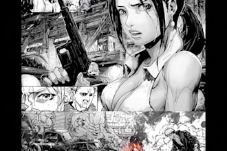 make a professional comic book page