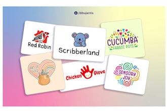 draw a custom hand made cartoon logo for your business