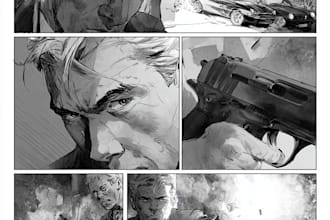 draw high quality comic book pages