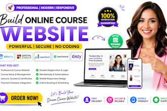build edumy digitalchalk learndash teachstack ezy online booking course website