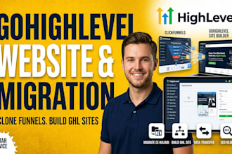 migrate clickfunnels to gohighlevel or build ghl website