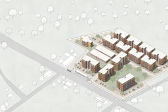 architectural artistic renders and posters