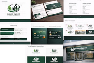 design a premium banking brand identity and brandbook