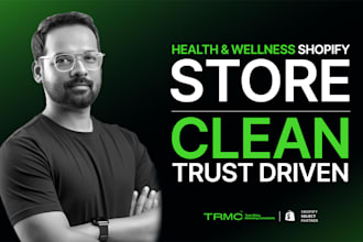 design and develop a health and wellness shopify store website