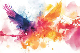 draw cute watercolor illustration