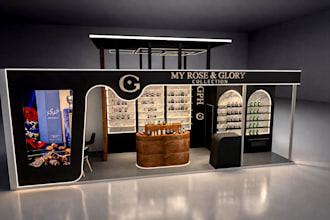 design professional exhibition stands , booths, stalls