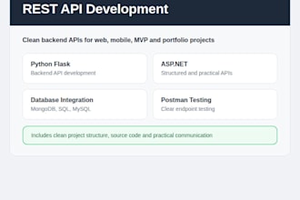 build a rest API using net or python flask