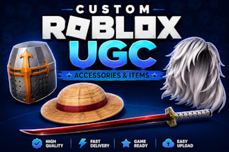 create custom roblox ugc accessories and items