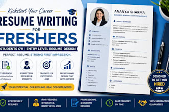 resume writing for fresher students CV entry level resume design
