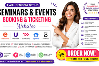 set up seminars eventbrite universe ticketleap splash bizzabo landing page