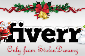 make your logo or header ready for Christmas
