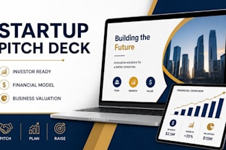 startup funding pitch deck,investor pitch,financial model,business valuation pro