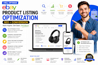 do ebay listing, ebay product listing, ebay SEO optimized listing, ebay lister