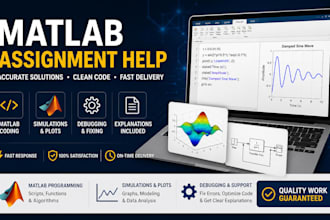 do matlab assignments, coding and debugging and simulations