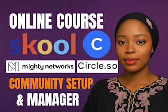upload video course, setup lms skool online course circle so skool community