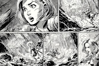 do comic pages illustration comic book page