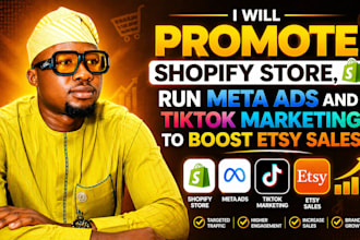 run meta ads promote shopify tiktok ads to boost shopify sales