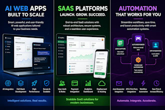develop ai saas platforms and full stack web applications