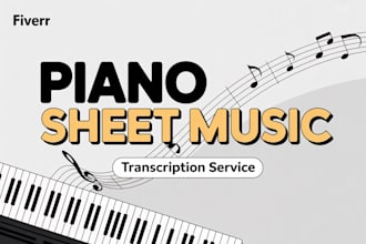 transcribe any song into piano sheet music accurately