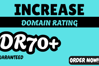 increase domain rating dr, ahref and domain authority da