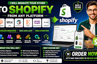 shopify migration magento wix prestashop etsy woo commerce migrate to shopify
