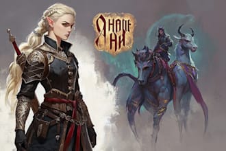 intricate dnd fantasy rpg character art inspired by your world