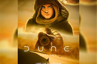 design cinematic movie style poster